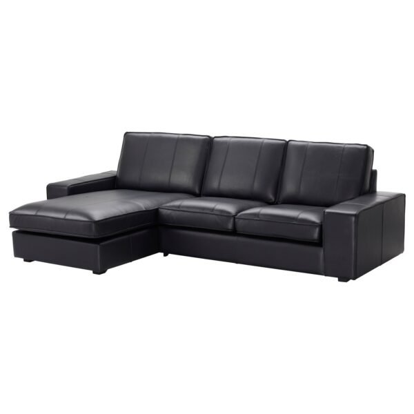 SofaLux 3CL - 3-seat sofa, with chaise longue/Grann/Bomstad black