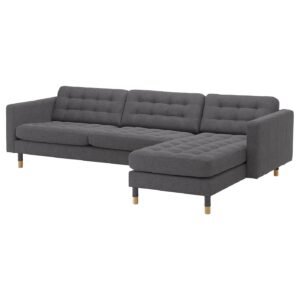 landskrona-4-seat-sofa-with-chaise-longue-gunnared-dark-grey-wood__0602427_pe680341_s5-1.jpg SofaLux 4CG - 4-seat sofa, with chaise longue/Gunnared dark grey/wood
