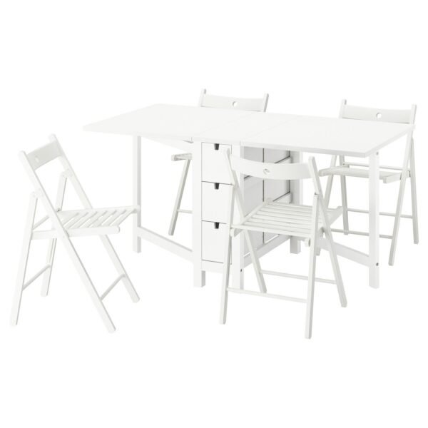 Sleek White Dining Set