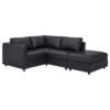 SofaLux CR3 - Corner sofa, 3-seat, with open end/Grann/Bomstad black