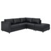 SofaLux CR4O - Corner sofa, 4-seat, with open end/Grann/Bomstad black