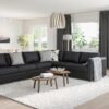 SofaLux CR5 - Corner sofa, 5-seat, Grann/Bomstad black