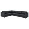 SofaLux CR5 - Corner sofa, 5-seat, Grann/Bomstad black