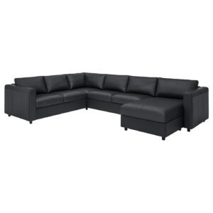 vimle-corner-sofa-5-seat-with-chaise-longue-grann-bomstad-black__0817692_pe776083_s5-1.jpg SofaLux CR5C - Corner sofa, 5-seat, with chaise longue/Grann/Bomstad black